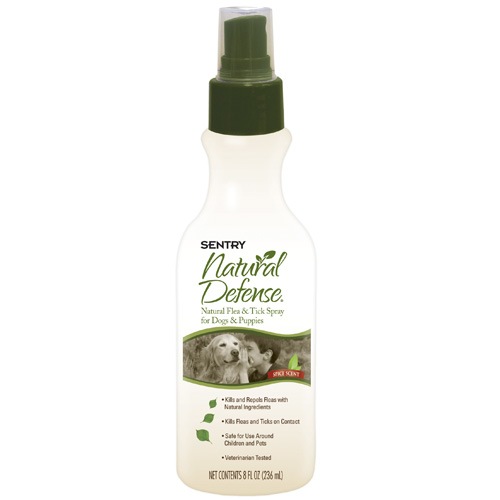 Sentry Natural Difense (Сентри Натурал Дифенс). Натуральный спрей от блох, клещей и комаров для собак, 236 мл