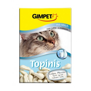Topinis. Витамины-мышки для кошек со вкусом молока и таурином, 190 шт. Gimpet (Джимпет)
