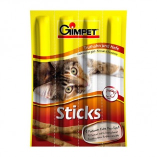 Sticks. Палочки-лакомство со вкусом индейки для кошек, 4 шт. Gimpet (Джимпет)