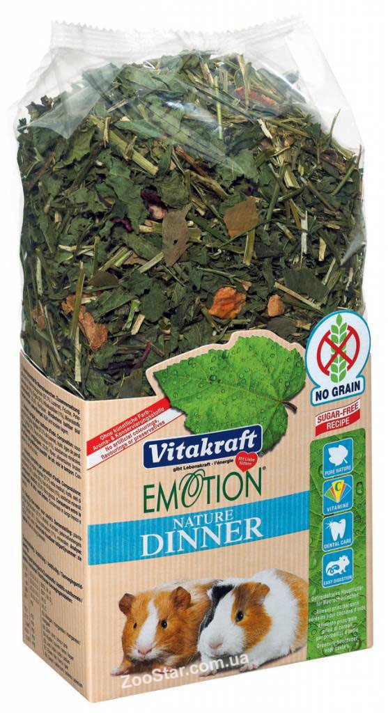 Vitakraft Emotion Nature Dinner Корм полнорационный для морских свинок 400 г