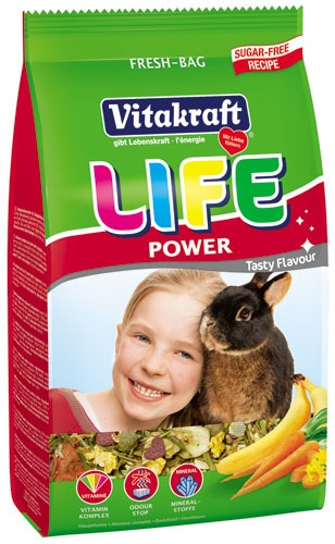 Vitakraft Life Power Корм полнорационный для кроликов с бананом 600 г