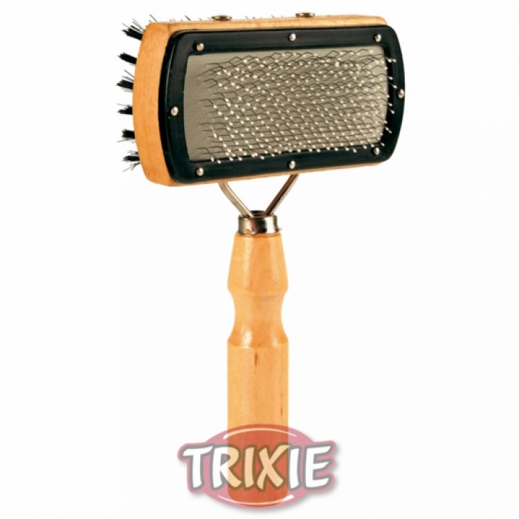 Trixie (Трикси) ’InStyle’ Brush Пуховка с пластиковой ручкой+щетка (2305)