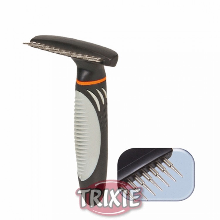 Trixie (Трикси) Metal grooming rake Расчёска-грабли для короткошёрстных собак 10х15см/1.5см (23781)
