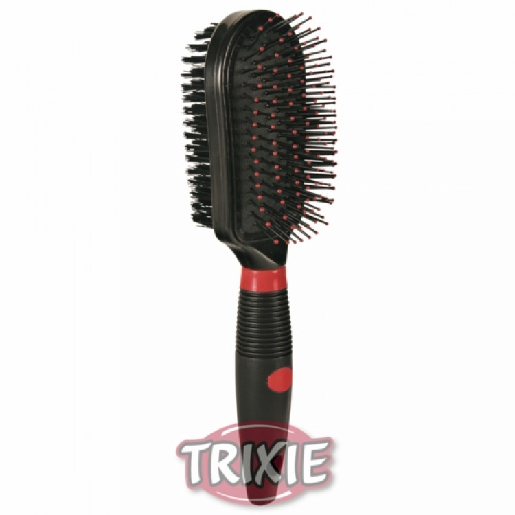 Trixie (Трикси) Dog brush plastic single-sided. Расческа массажная с пластмассовой щетиной 24*6,5 см (2314)