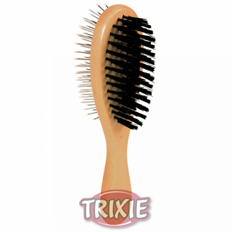 Trixie (Трикси) Dog brush plastic single-sided. Расческа массажная с пластмассовой щетиной 24*5,5 см (2315)