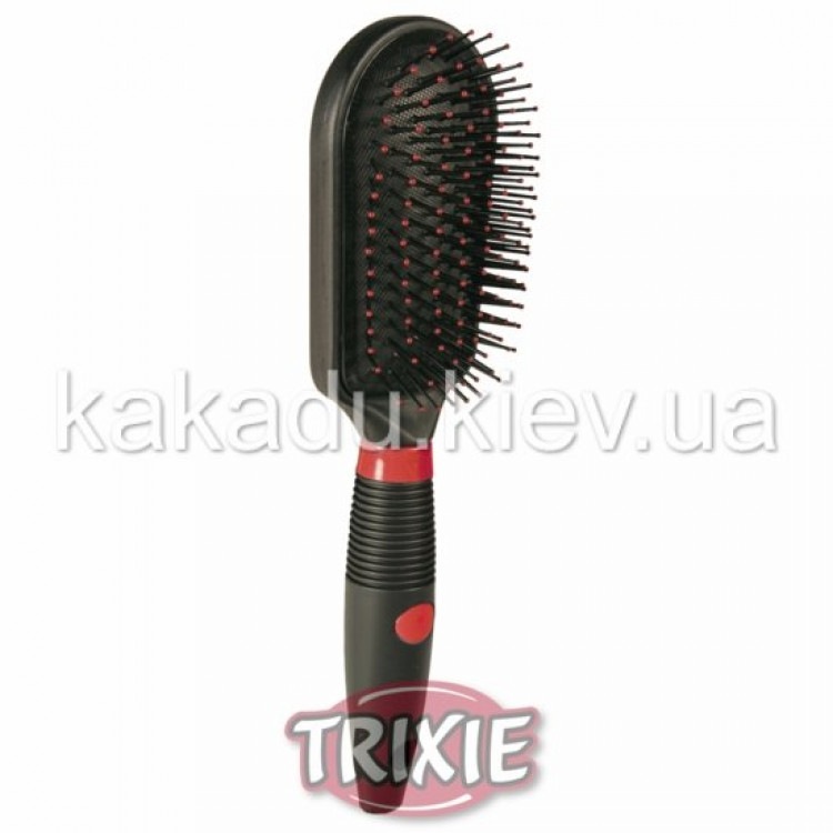 Trixie (Трикси) Dog brush plastic single-sided. Расческа массажная с пластмассовой щетиной
