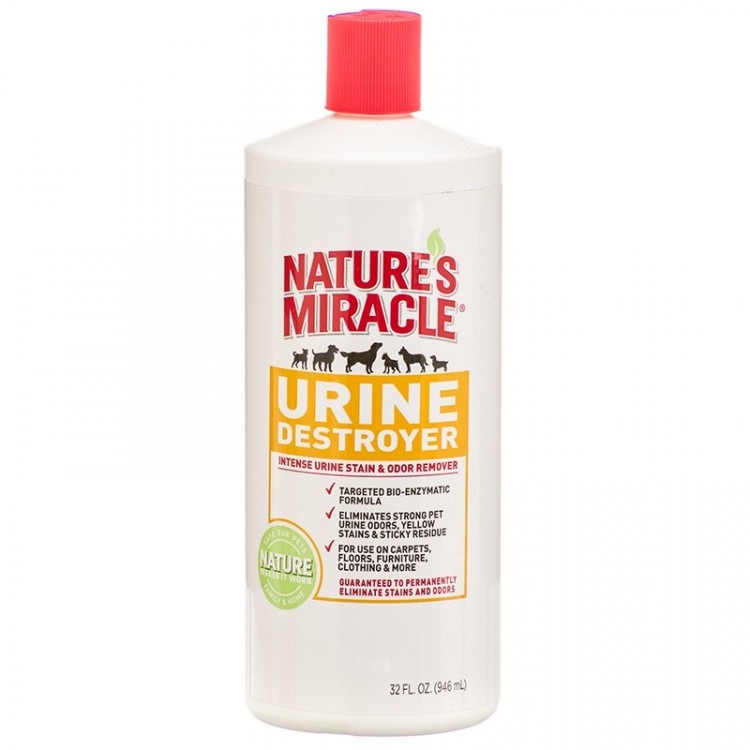 Nature's Miracle Urine Destroyer. Уничтожитель запаха и пятен мочи собак, 946 мл. 8in1 (8в1)
