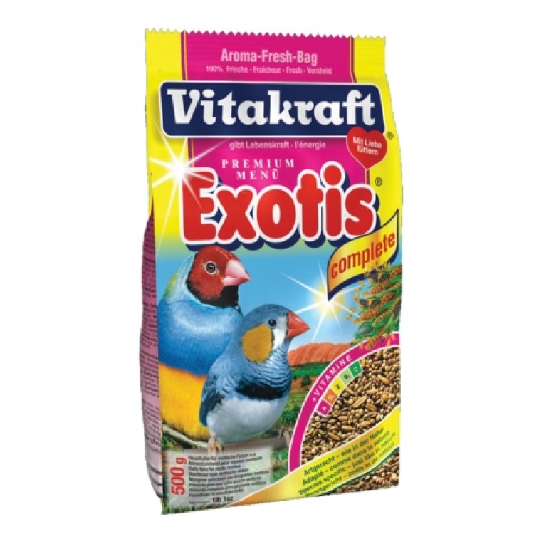 Exotis. Корм основной для экзотических птиц, 500 гр. Vitakraft (Витакрафт)