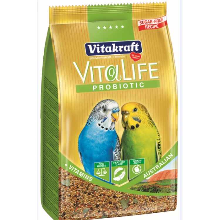 VitaLife Probiotic. Корм с пребиотиком для волнистых попугаев, 800 гр. Vitakraft (Витакрафт)