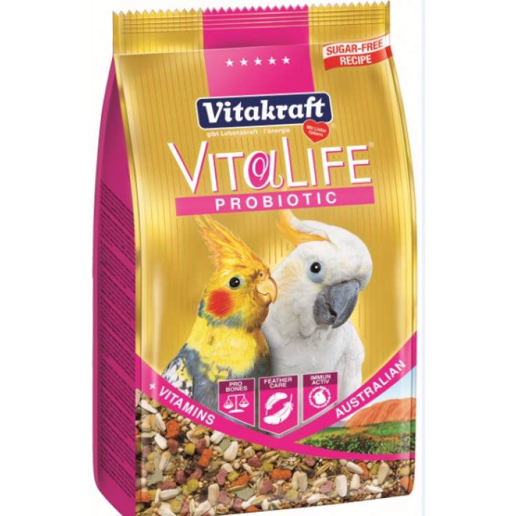 VitaLife Probiotic Australian. Корм с пребиотиком для австралийских попугаев (нимф), 650 гр. Vitakraft (Витакрафт)