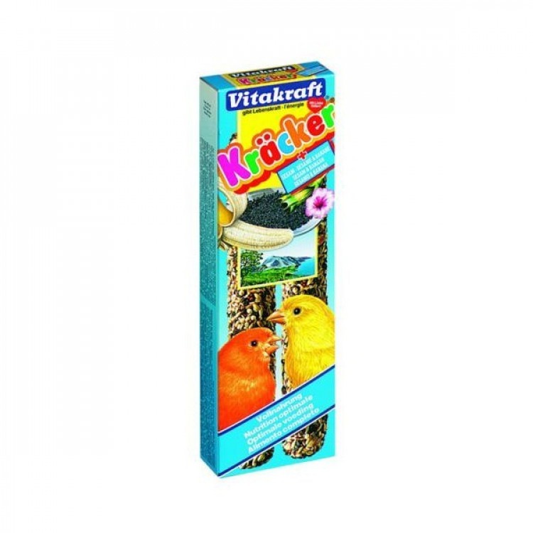 Kracker. Крекер для канареек Банан/Кунжут, 2 шт. Vitakraft (Витакрафт)