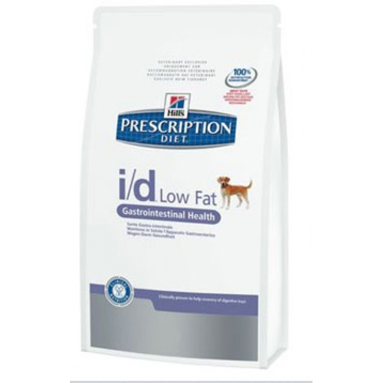 Hills (Хилс) Prescription Diet Canine i/d Low Fat. Сухой диетический корм для собак при заболеваниях желудочно-кишечного тракта с пониженным содержанием жиров, 12 кг