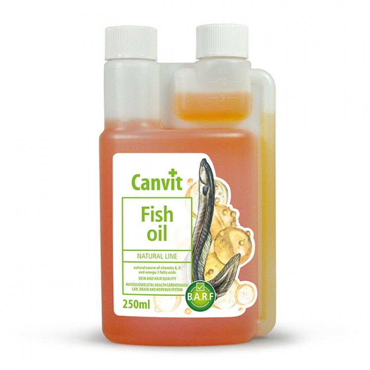 Canvit Fish Oil. Комплекс Омега-3 жирных кислот для здоровья кожи и шерсти, 250 мл