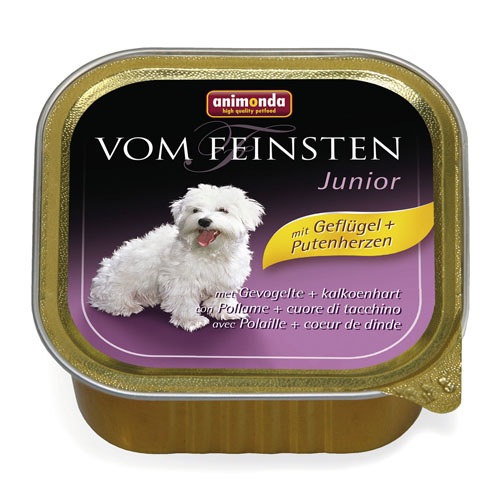 Animonda Vom Feinsten (Анимонда Вом Фейштн) Junior. Консервы для щенков с птицей и индейкой, 150 гр