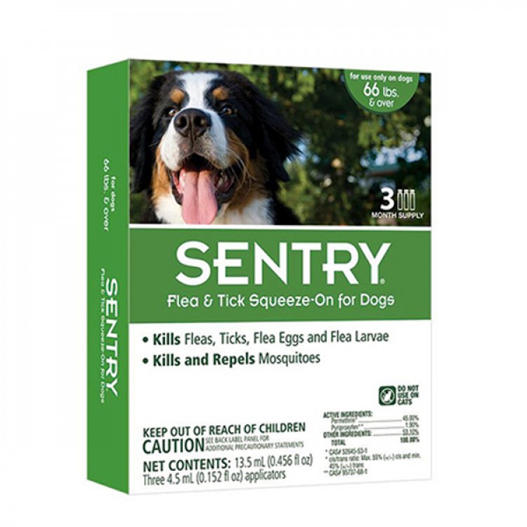 Sentry (Сентри). Капли от блох, клещей и комаров для собак весом более 30 кг