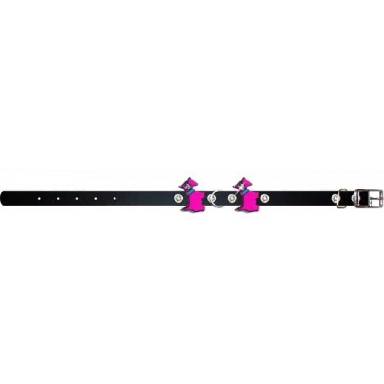 Ошейник Collar BRILLIANCE из лакированной кожи с украшением 