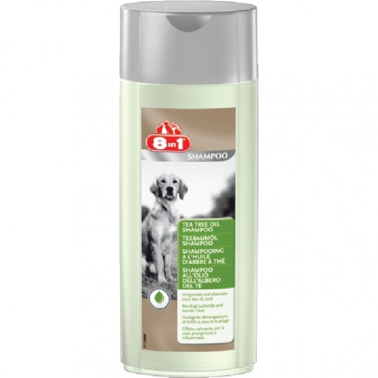 Tea Tree Oil Shampoo. Шампунь для собак с маслом чайного дерева, 250 мл. 8in1 (8в1)