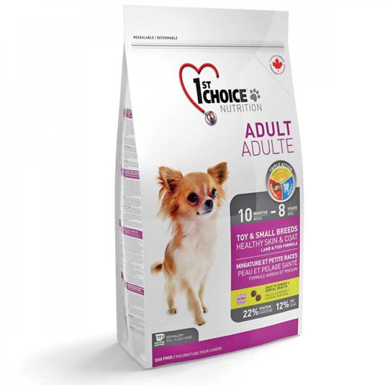 1st Choice (ФестЧойс) Adult Small Breeds Lamb and Fish. Сухой корм для взрослых собак малых пород, склонных к аллергии с ягненком и рыбой, 2,72 кг