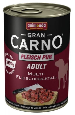 Animonda Gran Carno (Анимонда Гран Карно) Adult. Консервы для собак Мясной коктейль, 800 гр