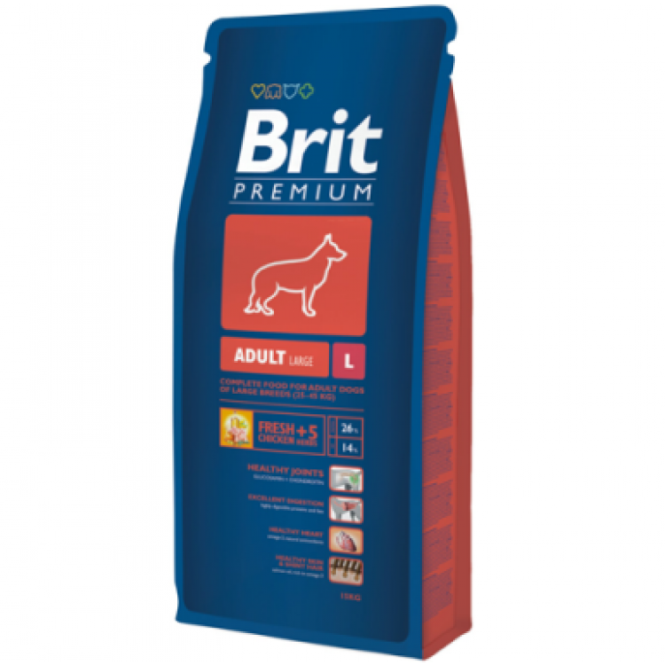 Brit Premium (Брит Премиум) Adult L. Сухой корм для взрослых собак крупных пород, 3 кг