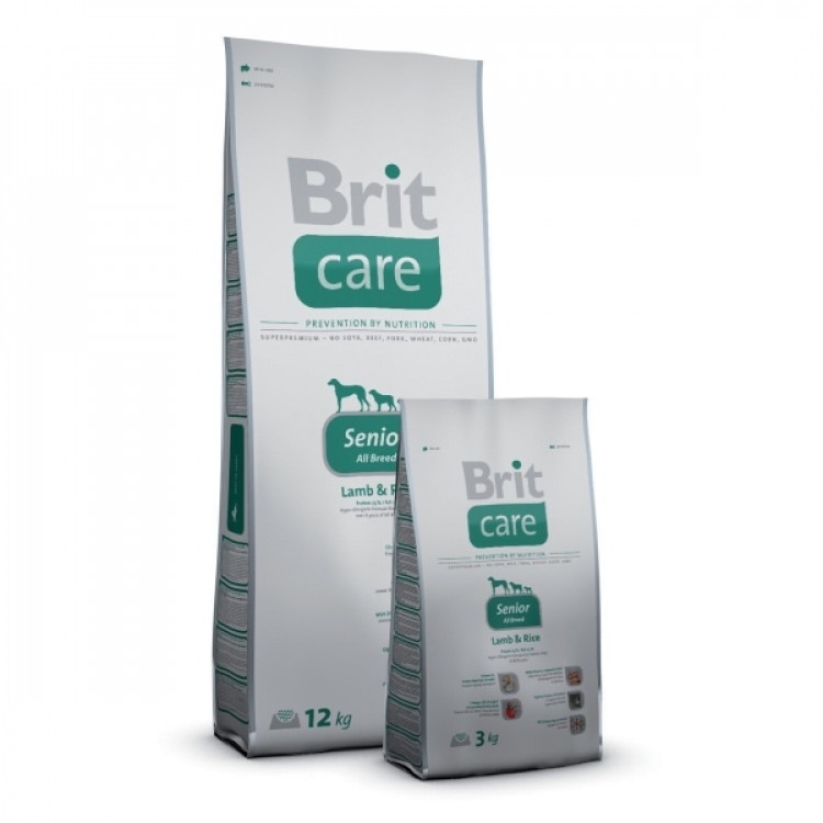 Brit Care (Брит Кеа) Senior All Breed Lamb and Rice. Сухой корм для стареющих собак всех пород с ягненком и рисом, 3 кг
