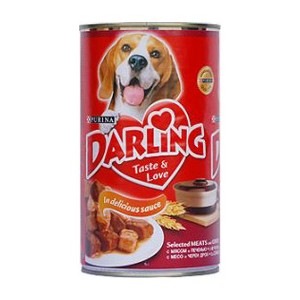 Darling (Дарлинг). Консервы для взрослых собак с мясом и печенью, 1,2 кг