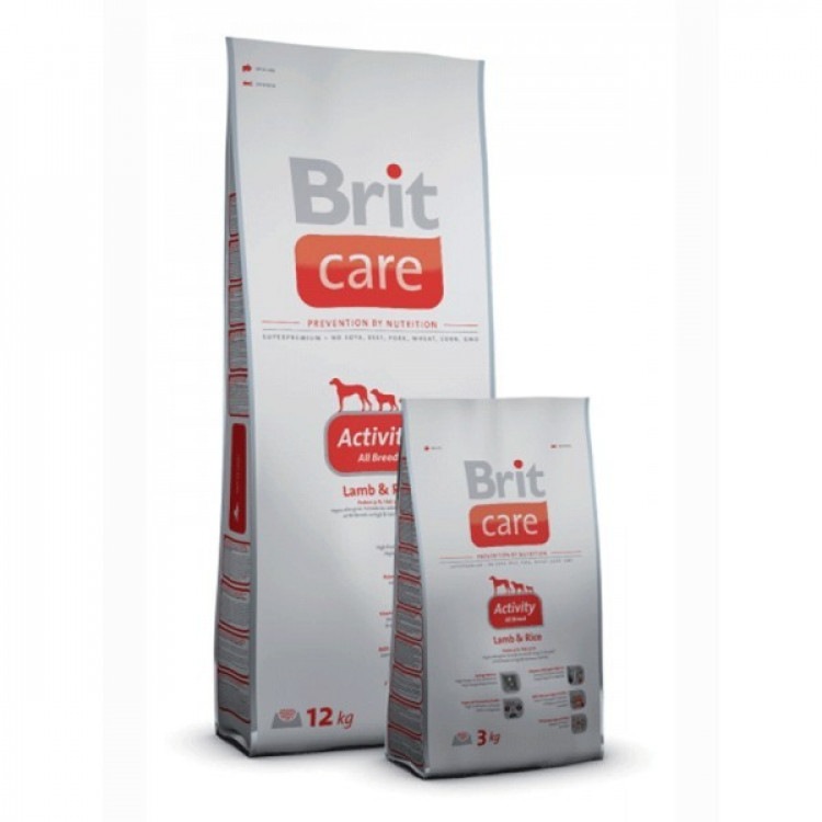 Brit Care (Брит Кеа) Activity All Breed Lamb and Rice. Сухой корм для взрослых активных собак с ягненком и рисом, 3 кг