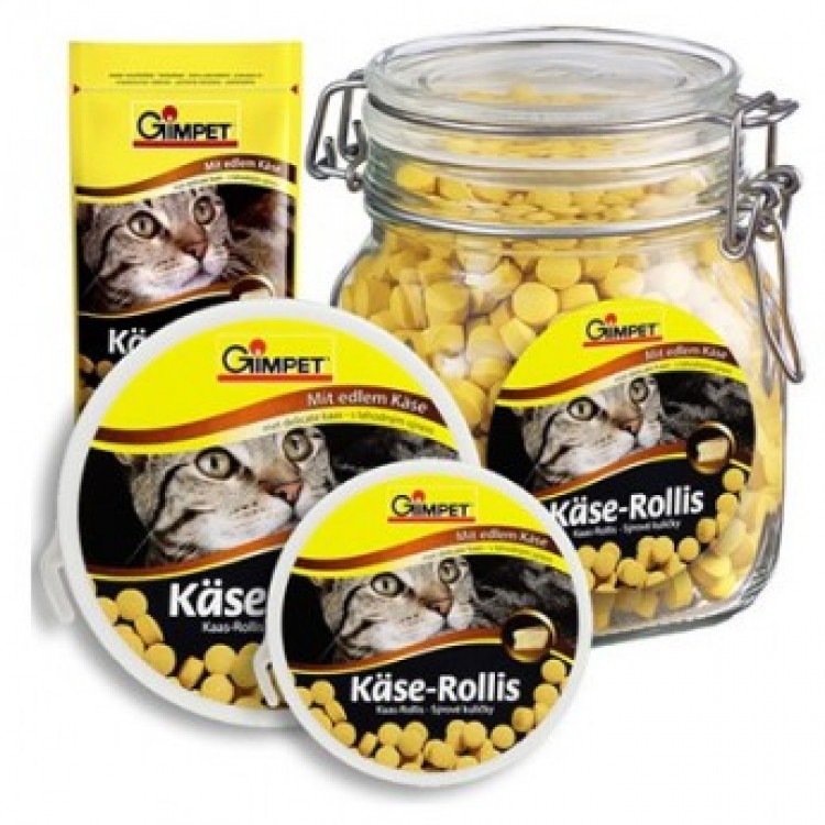 Kase-Rollis. Витаминизированное лакомство для котов Сырные ролики, 100 шт. Gimpet (Джимпет)