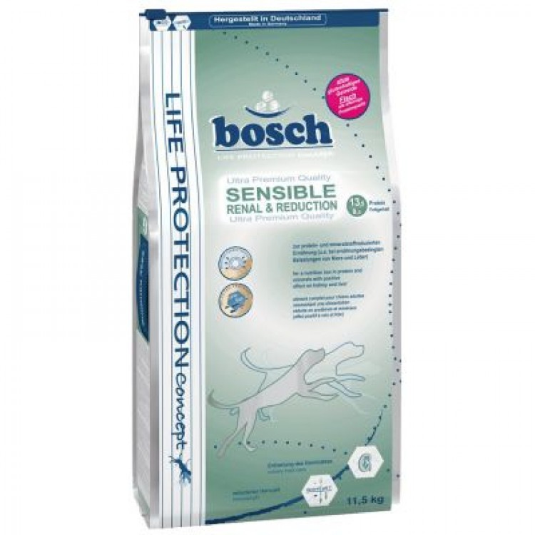 Bosch (Бош) Sensible Renal Reduction. Сухой корм для взрослых собак с чувствительным пищеварением, 3,25 кг