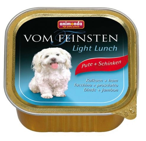 Animonda Vom Feinsten (Анимонда Вом Фейштн) Light Lunch. Консервы для собак с индейкой и ветчиной, 150 гр