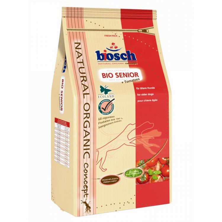 Bosch (Бош) Bio Senior. Сухой корм для стареющих собак с томатами, 3,75 кг