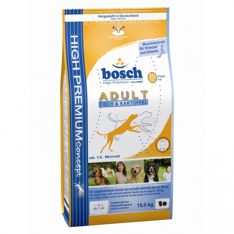 Bosch (Бош) Adult Fish & Patato. Сухой корм для взрослых собак с рыбой и картофелем, 3 кг
