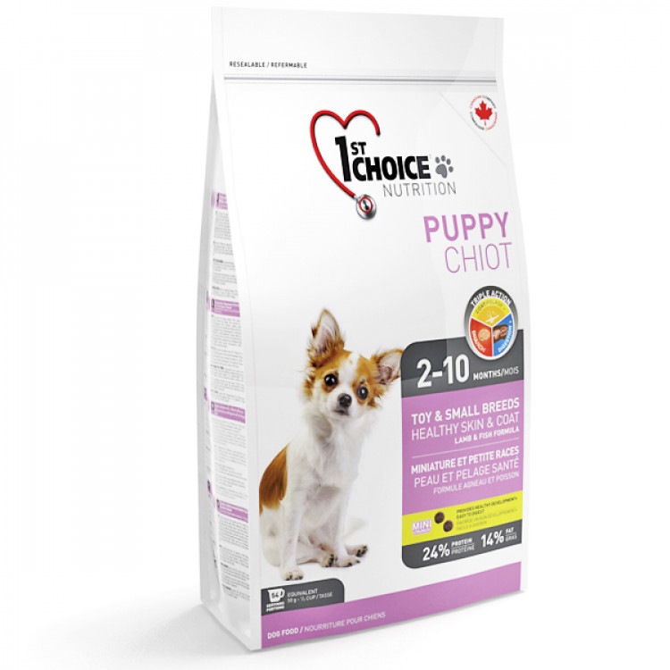 1st Choice (ФестЧойс) Puppy Small Breeds Lamb and Fish. Сухой корм для щенков малых пород, склонных к аллергии с ягненком и рыбой, 2,72 кг