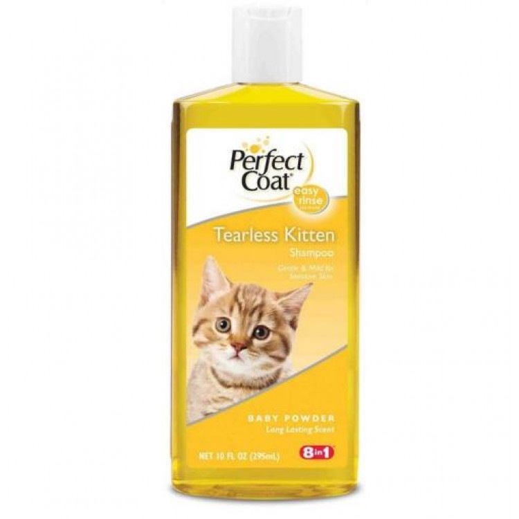 Perfect Coat Tearless Kitten Shampoo. Шампунь для котят Без слез, 295 мл. 8in1 (8в1)