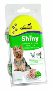 Gimpet ShinyDog (Джимпет Шайни Дог). Консервы для собак с курицей и ягненком в желе, 2 шт. х 85 гр