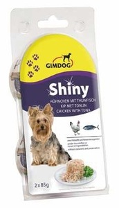 Gimpet ShinyDog (Джимпет Шайни Дог). Консервы для собак с курицей и тунцом, 2 шт. х 85 гр