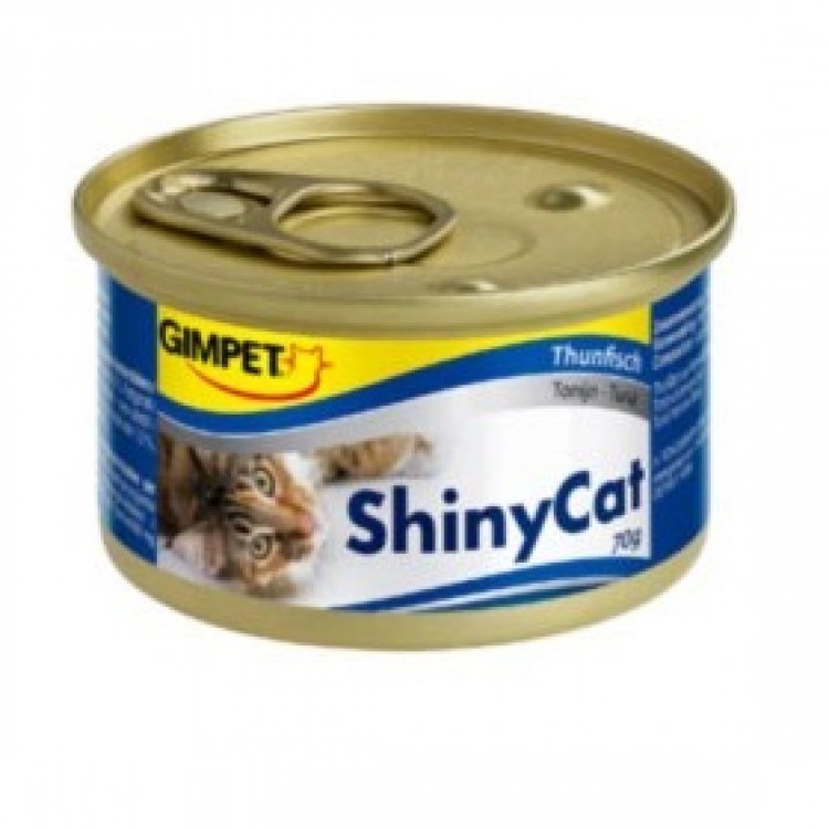 Gimpet ShinyCat (Джимпет Шайни Кэт). Консервы для кошек с тунцом в желе, 70 гр