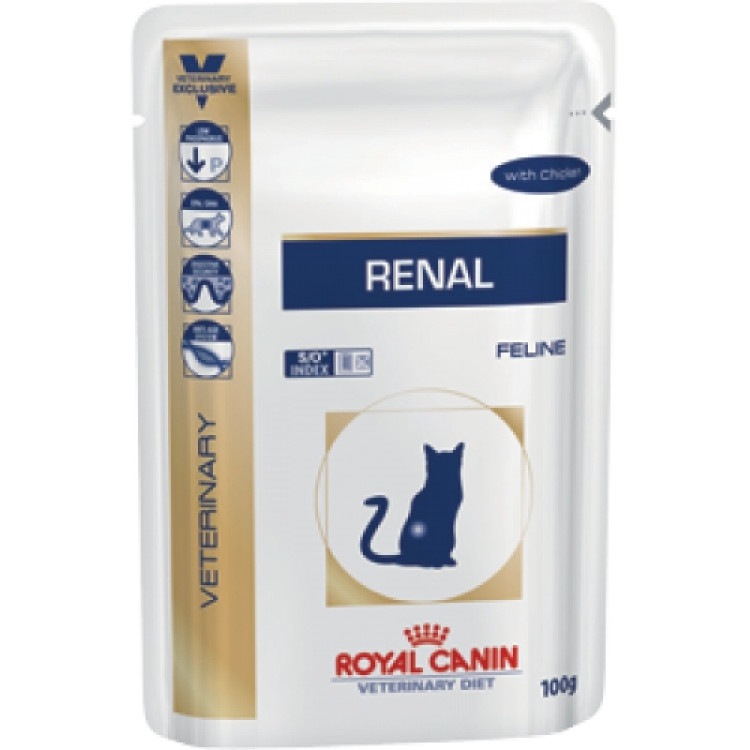 Royal Canin (Роял Канин) Renal. Консервированный диетический корм для кошек с почечной недостаточностью, 85 гр