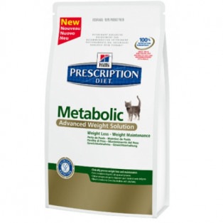 Hills (Хилс) Prescription Diet Feline Metabolic. Сухой диетический корм для кошек при ожирении или избыточном весе, 1,5 кг