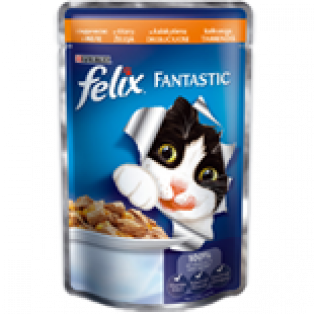 Felix Fantastic (Феликс Фантастик). Кусочки с индейкой в желе, 100 г