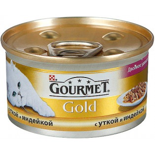 Gourmet Gold (Гурме Голд). Кусочки в подливке с уткой и индейкой, 85 гр