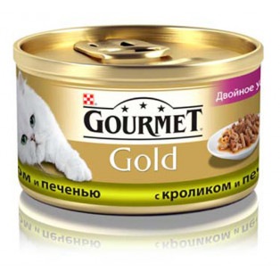 Gourmet Gold (Гурме Голд). Кусочки в подливке с кроликом и печенью, 85 гр