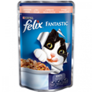 Felix Fantastic (Феликс Фантастик). Кусочки с лососем в желе, 100 г