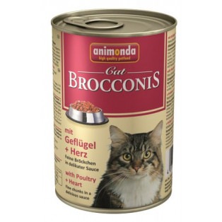Animonda Brocconis (Анимонда Броконис). Консервы для кошек с домашней птицей и сердцем, 400 гр