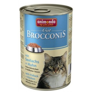 Animonda Brocconis (Анимонда Броконис). Консервы для кошек с сайдой и курицей, 400 гр