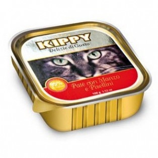 Kippy (Киппи). Паштет для кошек с говядиной, 100 гр