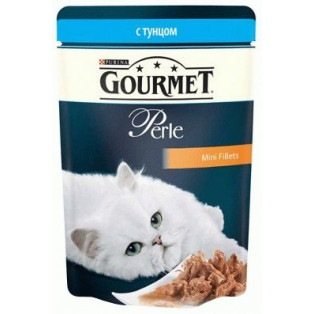Gourmet Perle (Гурме Перл). Мини-филе с тунцом, 85 гр.