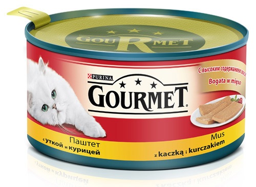Gourmet (Гурме). Паштет с уткой и курицей, 195 гр