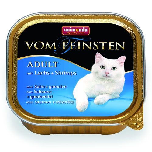 Animonda Vom Feinsten (Анимонда Вом Фейштн) Adult. Консервы для кошек с лососем и креветками, 100 гр