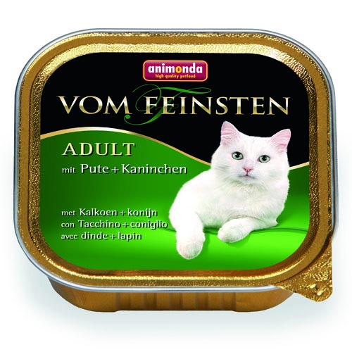 Animonda Vom Feinsten (Анимонда Вом Фейштн) Adult. Консервы для кошек с индейкой и кроликом, 100 гр